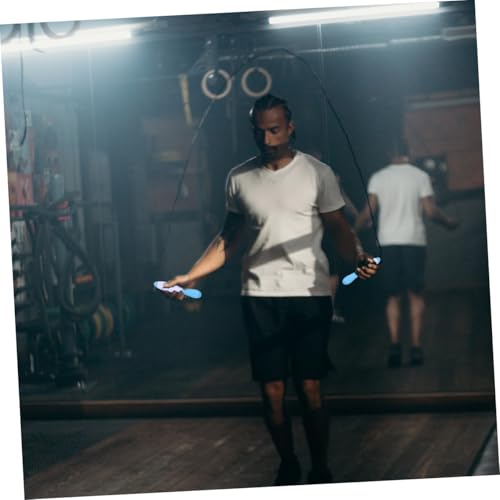 Alipis Electronic Counting Jump Rope Fitness Training Steel Wire Exercise Skipping Rope Digital Counter Outdoor Workout Ho...