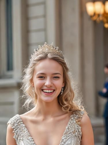 Crown and Tiara Headbands for Women Gold Beautifully Tiara & Crown Girls Bride Headpiece for Wedding Cosplay Halloween Cos...