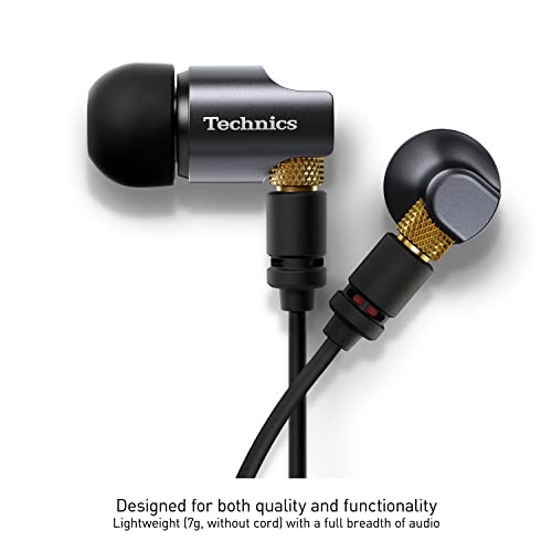 Technics Premium in- Ear Monitors IEM, High-Fidelity Wired in-Ear Earbuds Earphones with Innovative 10mm Driver for Ultra-...