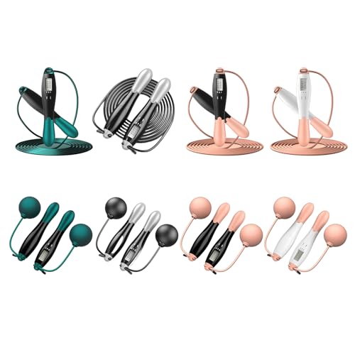 Weighted Skipping Rope With Precisions Counter Digital Counting Removable Jump Rope For Adult Indoor Outdoor Exercise
