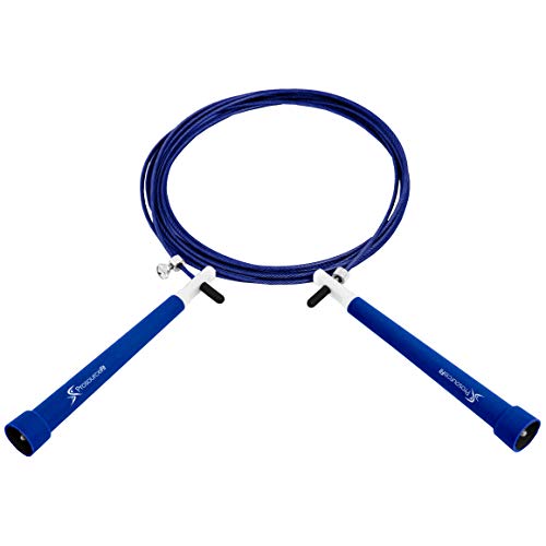 ProsourceFit Speed Jump Rope 10’ Adjustable Length, Super Fast Turning for Cardio, Boxing