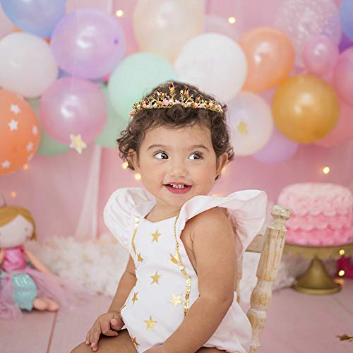NODG Gold Tiaras and Crowns for Women - Rhinestone, Pearl Bridal Tiaras and Headbands for Wedding, Birthday, Prom