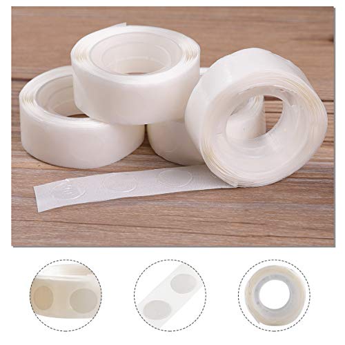 gegemaoyi 1000pcs Glue Point Clear Balloon Glue Removable Adhesive Dots Double Sided Dots of Glue Tape for Balloons Craft ...