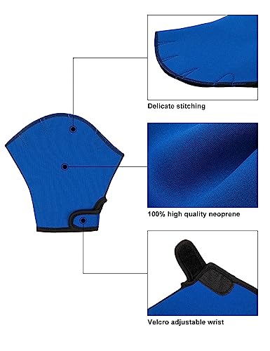 FitsT4 Sports Aqua Gloves Webbed Paddle Swim Gloves Fitness Water Aerobics