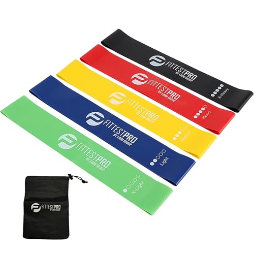 Fittest Pro by Limm Resistance Bands for Legs and Butt, Fabric Exercise Loop Bands Yoga, Pilates, Rehab, Fitness and Home ...