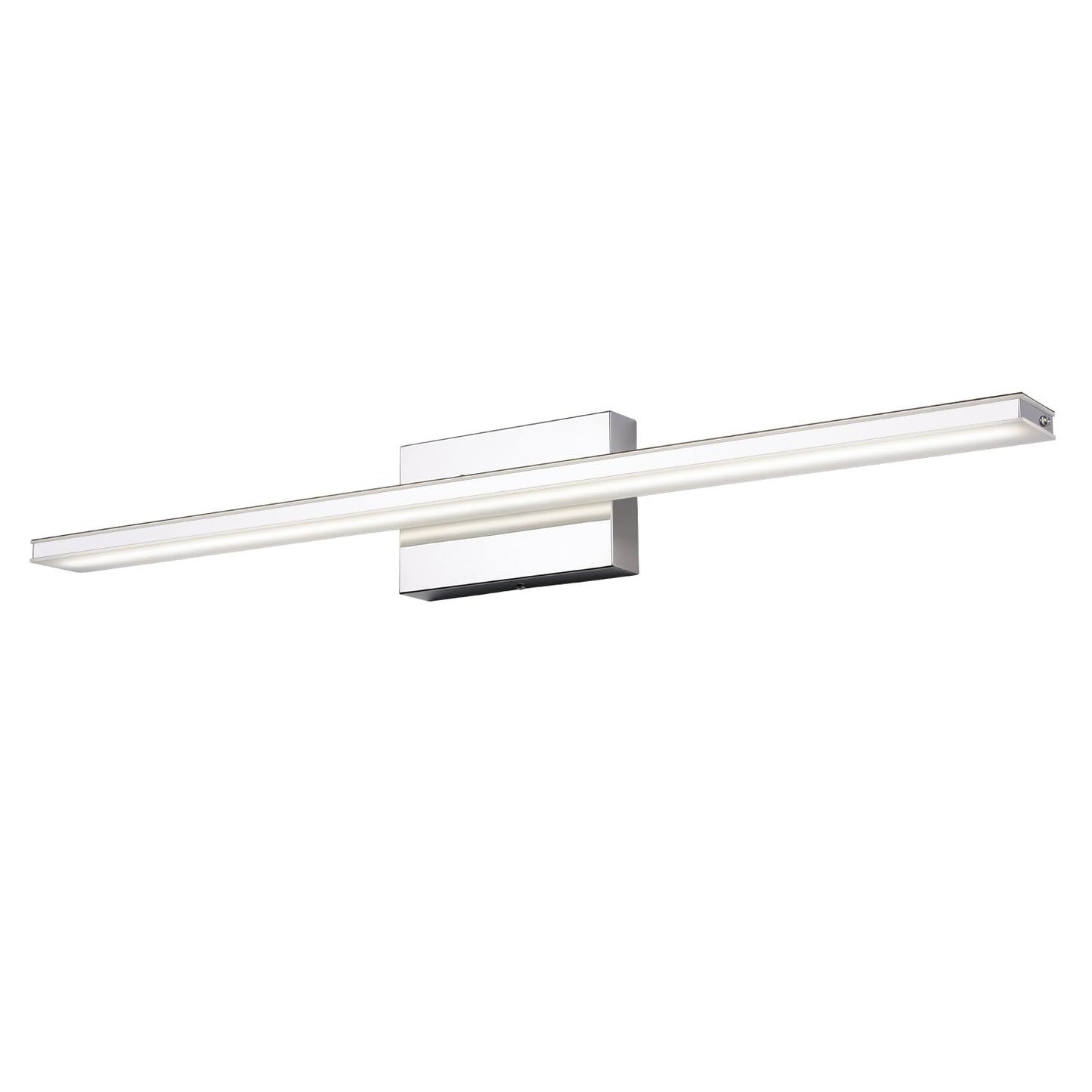 Brivolart Modern Vanity Light Bar 16W Chrome 32 Metal Led Fixture For Bathroom & Bedroom, Model 6420, 6000K