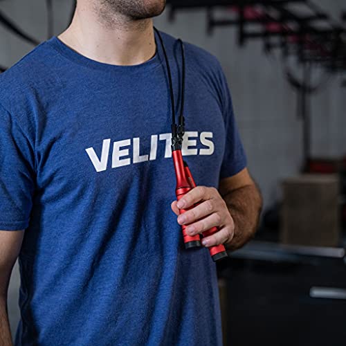 Velites Weighted Jump Rope for Crosstraining, Boxing, MMA & Fitness Earth 2.0. | Maximize your workout | Aluminum Skipping...