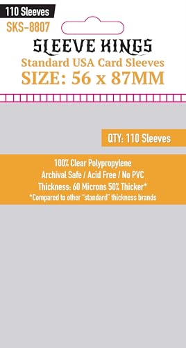 Sleeve Kings Standard USA Sleeves (56 x 87mm) 110 pzs