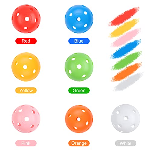 Joyberg Practice Golf Balls 24 Pack, 42mm Plastic Golf Balls, Practice Golf Balls for Backyard, Training Golf Balls for Sw...