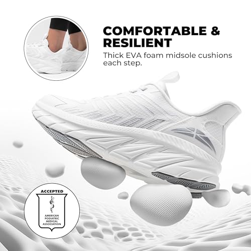 ALLSWIFIT Women's Slip On Walking Shoes Running Comfortable Tennis Breathable Non Slip Athletic Gym Workout Cross Training...