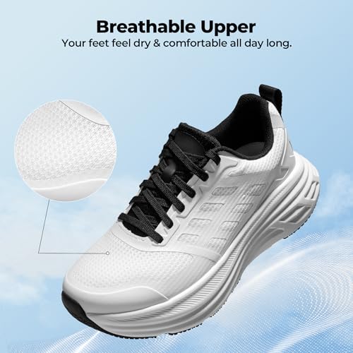 NORTIV 8 Women's Walking Shoes Cushion Running Tennis Shoes ActiveFloat Non-Slip Comfortable Breathable Workout Gym Sports...