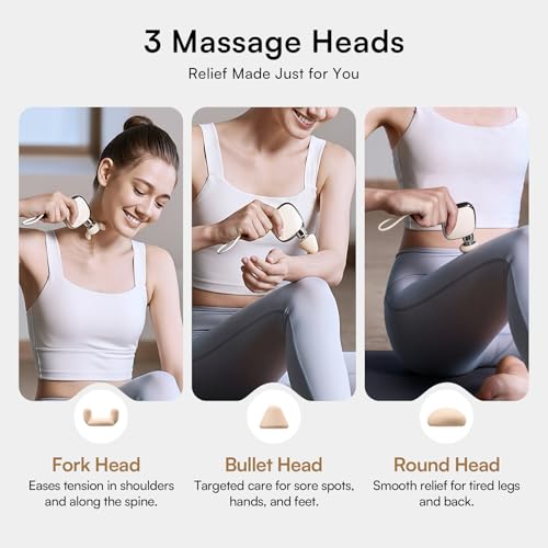 INIA PocketForce Mini Massage Gun - 75% Smaller, High-Power Percussion for Full Body Relief, Portable Deep Tissue Massager...