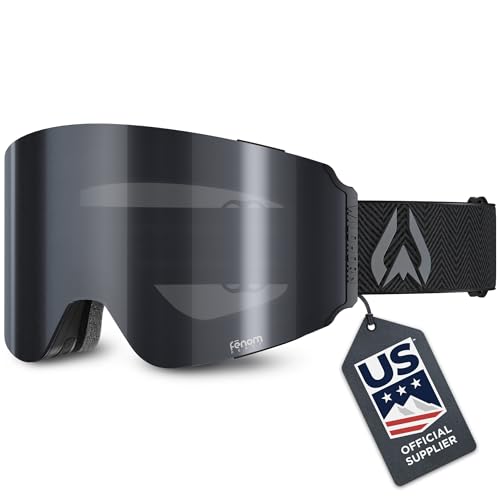 Wildhorn Maxfield Pro Photochromic Ski Goggles for Men & Women – Fenom Lens, 185° Wide View, 3X Anti-Fog, Anti-Scratch