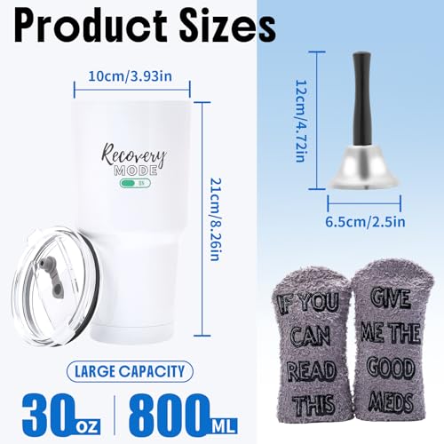 Funny Get Well Soon Gifts for Women, Men, 30oz Hospital Mug “Recovery Mode On”, Surgery Recovery Gifts for Chemo Patients,...