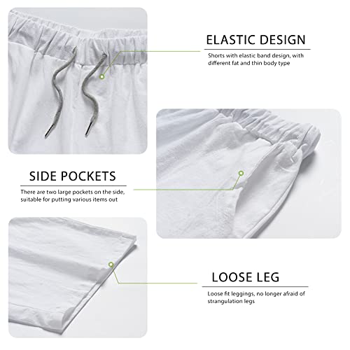 AOTORR Men's 2 Piece Linen Set Button Down Short Sleeve Shirt and Short Beach Outfit