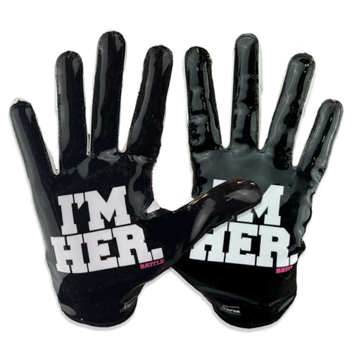 Battle Sports I'm HER Bella Female Football Receiver Gloves, Adult & Youth, Limited Edition