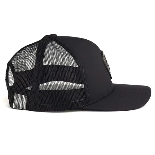 ARIAT Men's Metal Shield Trucker Cap with Snapback Closure