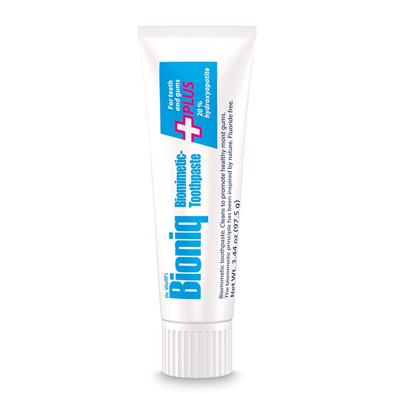 Bioniq Moist Gum Toothpaste with 20% Hydroxyapatite, Fluoride Free Toothpaste, Hydroxyapatite Clinically Tested, Expert Enamel Care with Mint Flavor I 3.44 oz 1 Pack