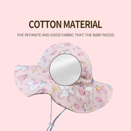 Baby Sun Hat Toddler Kids Wide Brim Sun Protection Hats Infant Beach Swimwear Bucket Cap