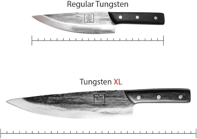 COOLINA Chef's Duo Professional Kitchen Knife Set – Hand-Forged Tungsten XL & Altomino Chef's Knives, High Carbon Steel, Perfect for Precision Chopping, Slicing, and Dicing