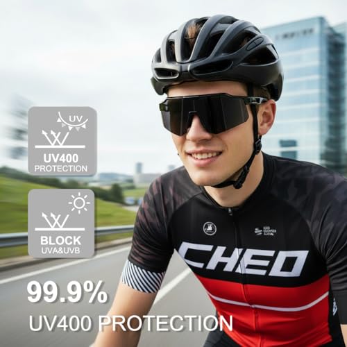 OULAIQI Polarized Lightweight Sports Sunglasses – UV400 Protection, Unisex for Cycling,Fishing,Running, Baseball,Outdoor