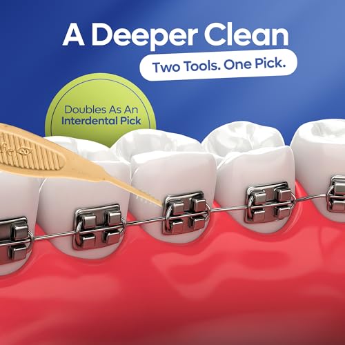 SmartLifeco Flossers for Braces - Eco-Friendly Orthodontic Floss Picks for Adults & Kids | Straw Wheat Blend | Superior An...