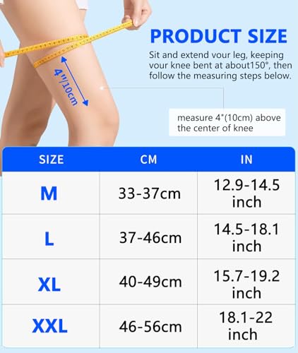 Mjajcnnae Knee Brace for Women & Men, Knee Brace for Meniscus Tear, Knee Pain Relief, Arthritis, Compression Knee Support ...