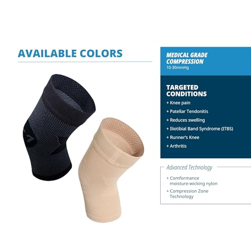 OS1st KS7 Performance Knee Brace with Compression Zone Technology–Stabilizing Knee Sleeve for Pain Relief, Patella Suppor...