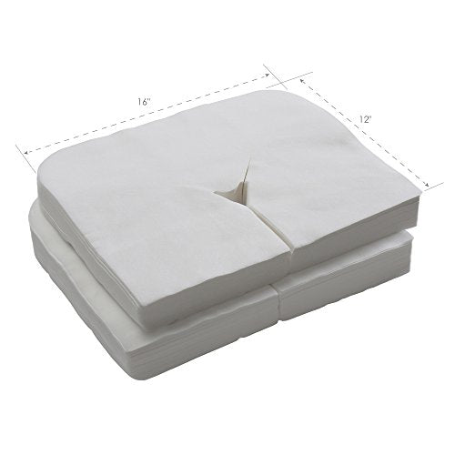 EarthLite Disposable Face Cradle Covers – Medical-Grade, Ultra Soft, Luxurious, Non-Sticking Massage Headrest Covers for M...