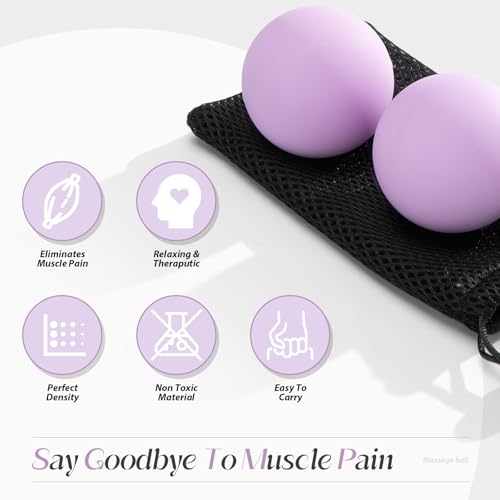 SUBCULTUREPICK Massage Lacrosse Balls for Myofascial Release,Yoga Deep Tissue Massage,Trigger Point Therapy and Foot Plant...