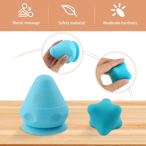 2pcs Neck Relaxer Shoulder Back Massager,Myofascial Massage Ball,Suction Cup Mountable Back Pain Relief Tool Therapying Ma...