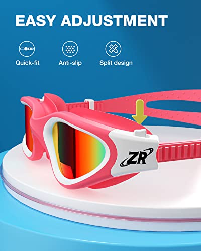 ZIONOR Kids Swim Goggles, 2 Packs G1MINI Polarized Swimming Goggles Girls/Boys