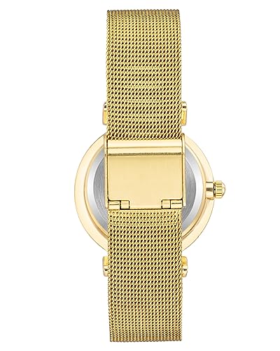 Anne Klein Women's Glitter Accented Mesh Bracelet Watch