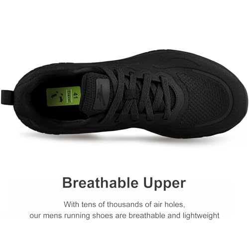 Puweco Breathable Running Shoes for Men Anti-Slip Mens Athletic Shoes Lightweight Mens Walking Sneakers for Gym Jogging Sp...