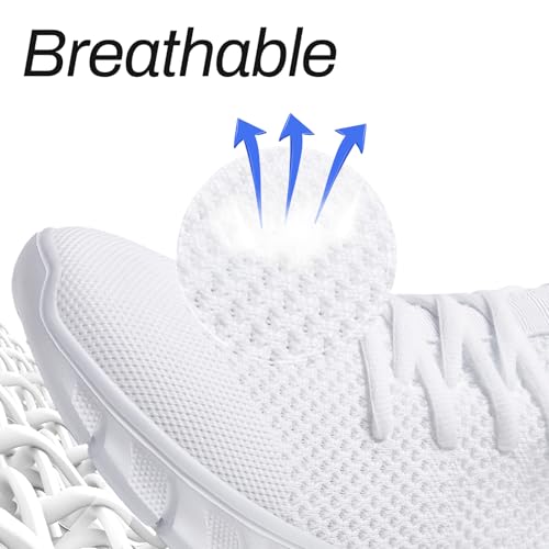 Men Running Tennis Shoes Gym Fashion Sneakers Walking Workout Shoes Athletic Slip on Breathable Mesh Comfortable Lightweig...
