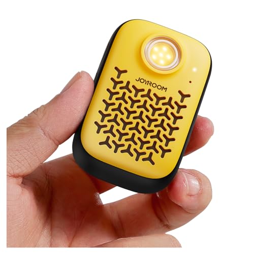 JOYROOM Wearable Bluetooth Speakers, Clip-On Wireless IP67 Waterproof Small Portable Magnetic Speaker with Light, Clean So...