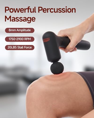 CAREKING Upgraded 2-in-1 Massage Gun with Heat, Pain Relief Deep Tissue Back and Neck Massager with Extension Handle, Hand...