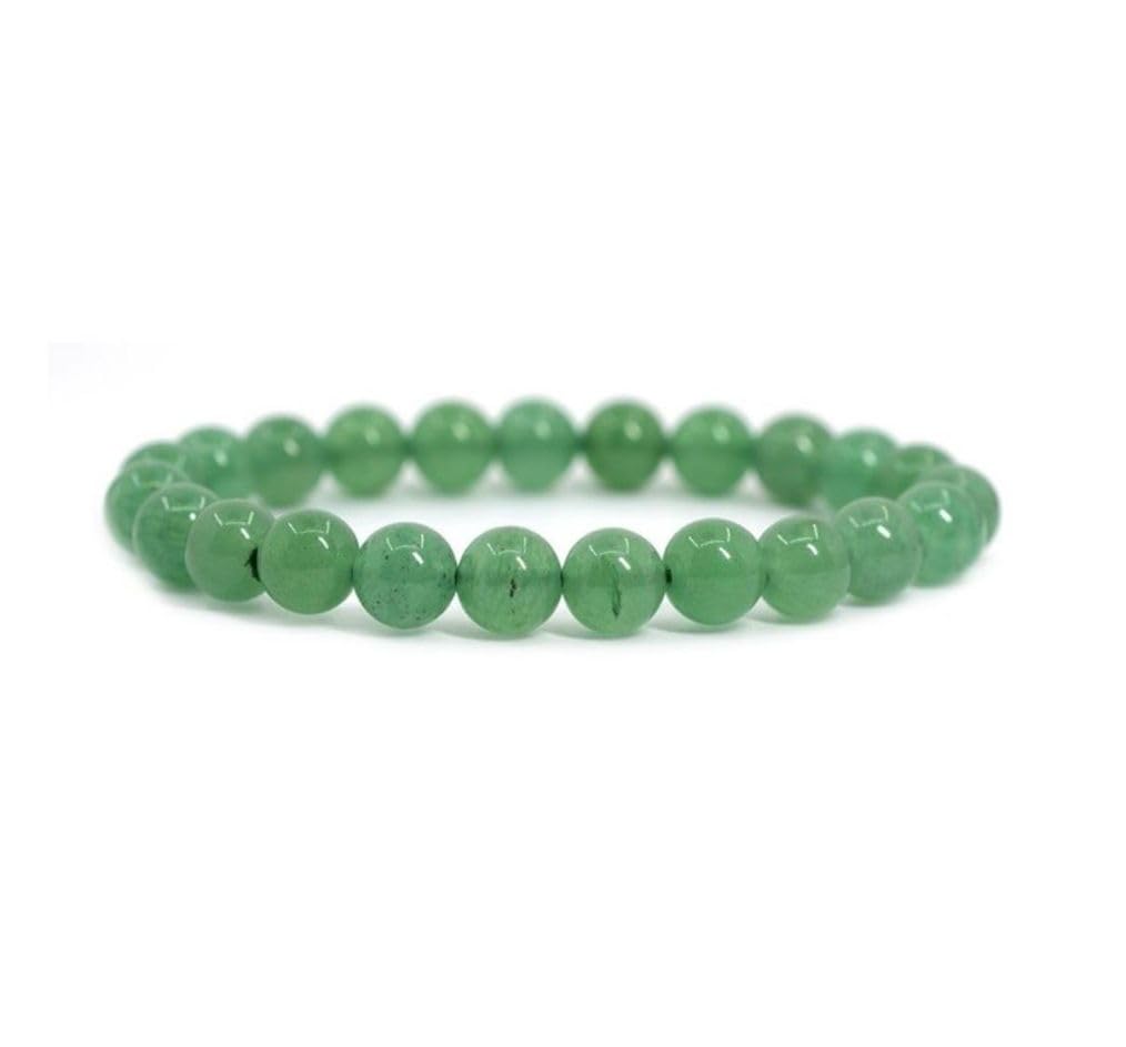 Adabele Real Natural Green Aventurine Gemstone Beaded Bracelet 7.5 inch Stretch Chakra Healing Crystal Stone Jewelry Women Mom G