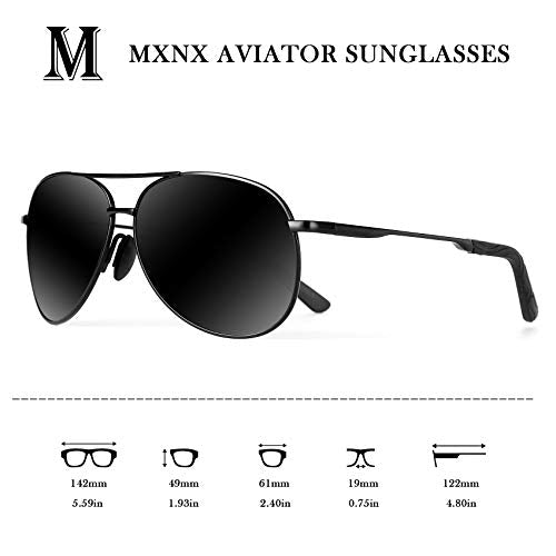 mxnx Aviator Sunglasses for Men Polarized Women UV Protection Lightweight Driving Fishing Sports Unisex glasses MX208
