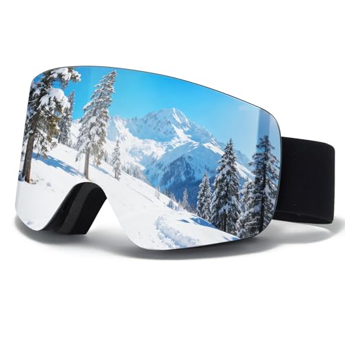 JQF Gear Ski Goggles OTG Snow/Snowboard Goggles Snowboarding Goggles Over Glasses Ski Goggle for Men Women Adult