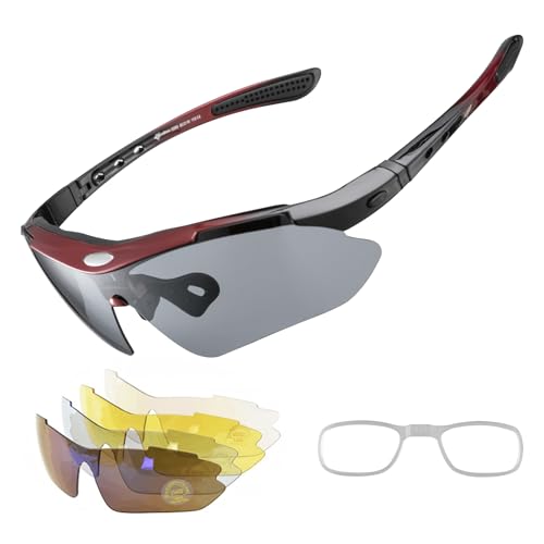 ROCKBROS Polarized Sunglasses Men Women Cycling/Pickleball/MTB Glasses UV Protection, Suitable for Myopia Glasses