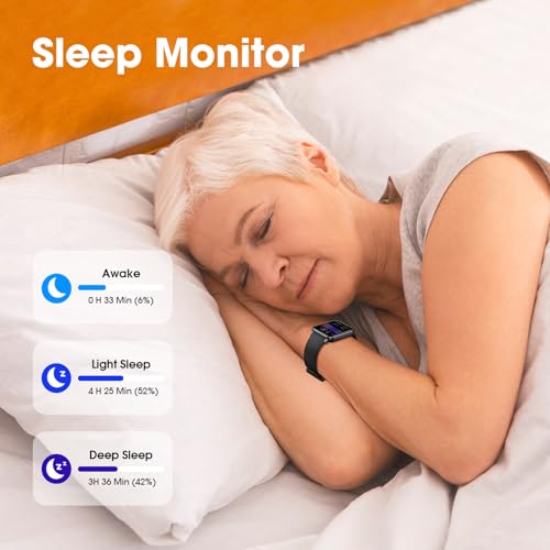 Pautios Pedometer Watch Senior Friendly No App/Phone Required, Waterproof Fitness Tracker Watch with Step Counter Calorie...