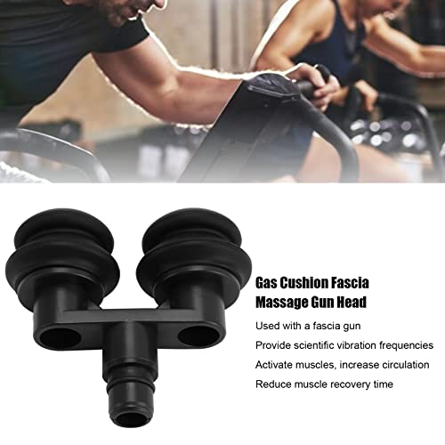 Muscle Massage Gun Head, 18mm Double Gas Cushion Fascia Massager Head with Soft Silicone Muscle Relaxant Accessories Gas C...