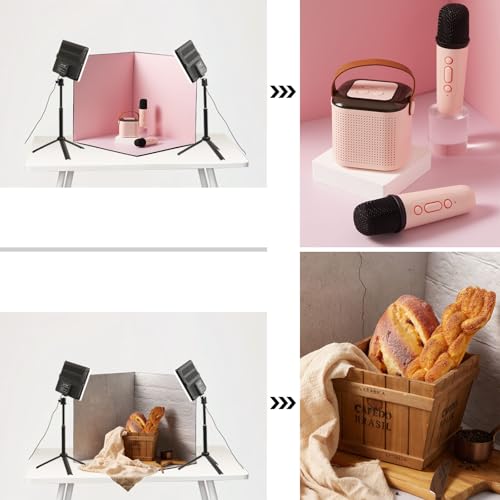 BYSTONE Upgrade Light Box Photography,Portable Photo Studio 16x16 inch Professional Shooting Tent Kit with 288pcs LED Ligh...