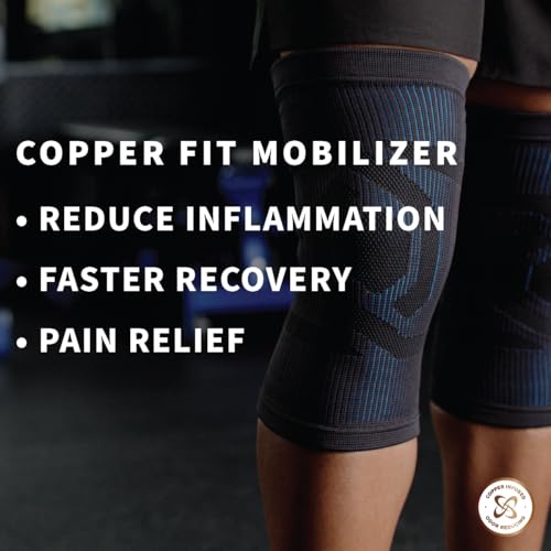 Copper Fit Mobilizer Knee Sleeve – ProSeries with Removable Side Stabilizers Knee Support for Advanced Recovery – Mobilit...