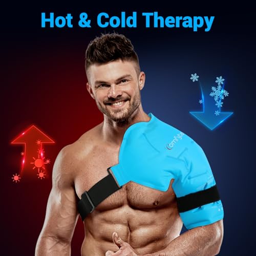 Comfytemp Shoulder Ice Pack Rotator Cuff Cold Therapy Wrap, FSA Eligible HSA Wearable, Gel Packs for Injuries Reusable Hot...