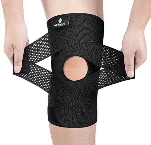 NEENCA Knee Brace for Knee Pain, Compression Knee Support with Air Mesh Fabric, Adjustable Knee Wrap with Side Stabilizer...