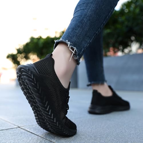XKOWUO Women Walking Shoes Lightweight Breathable Comfortable Sneakers Non Slip Athletic Shoes Cushioned Running Slip Resi...