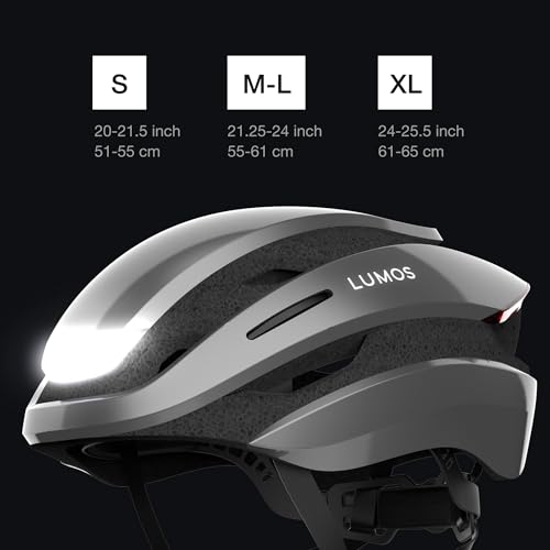 Lumos Ultra Smart Bike Helmet | Customizable Front and Back LED Lights with Turn Signals | Road Bicycle Helmets for Adult...