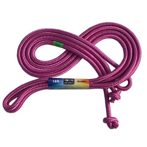 Just Jump It 16' Foot Single Jump Rope for Kids Women and Men - Active Outdoor Youth Fitness Excersing Equipment - Double ...
